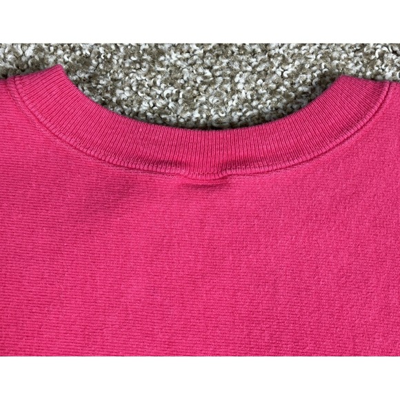 Vintage Champion Reverse Weave Alpha Omicron Pi Crewneck Pink Sweatshirt Large - Picture 10 of 11